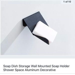 Mountable soap dish holder shower space aluminum